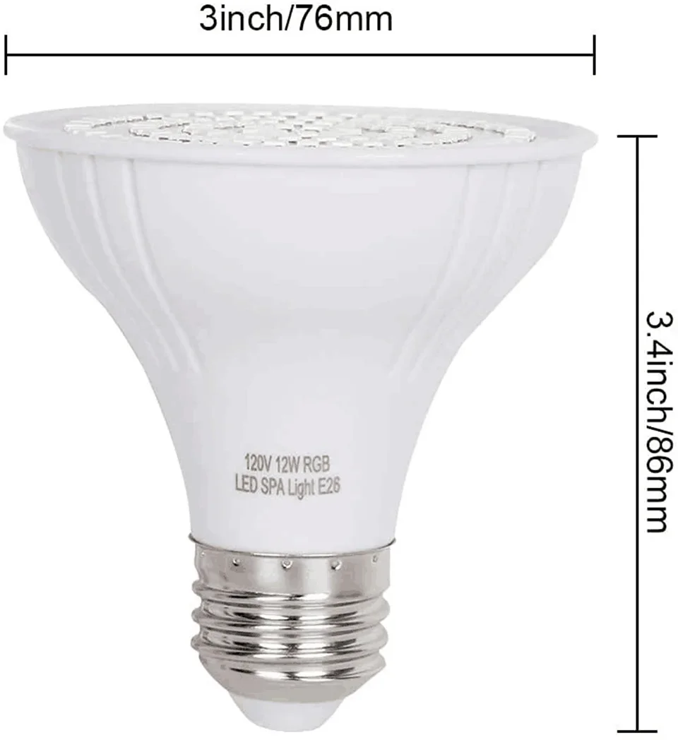 Xy Spa & Wellness George Town Reviews - Lâmpada LED para SPA de 12W,