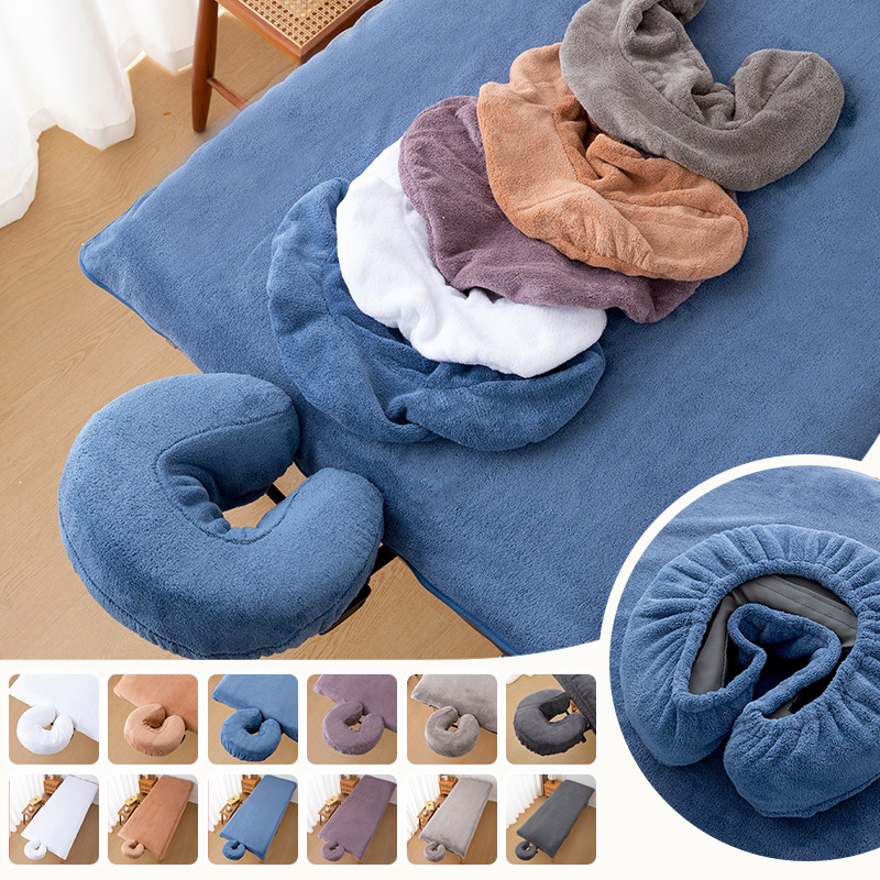 Spa Wellness And Beauty - Lençóis de coral fleece para maca