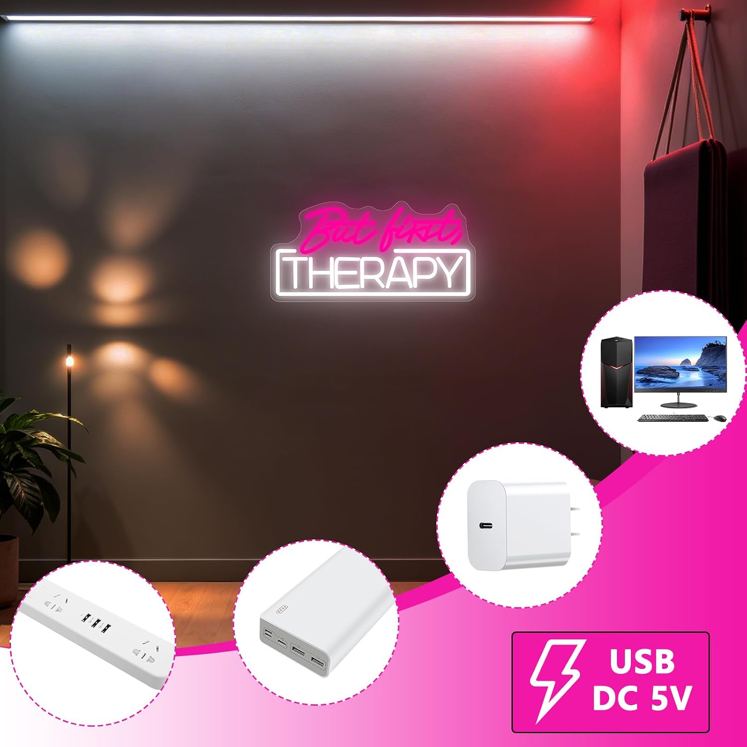 Letreiro Neon LED USB para Par - Spa Wellness And Beauty avaliação e preço