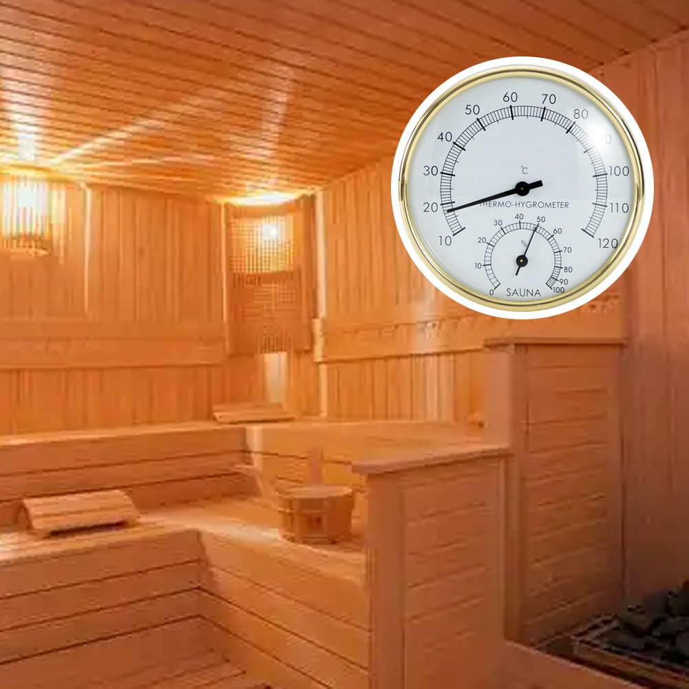 Higrômetro de sauna em aço ino - Spa Wellness Usa avaliação e preço
